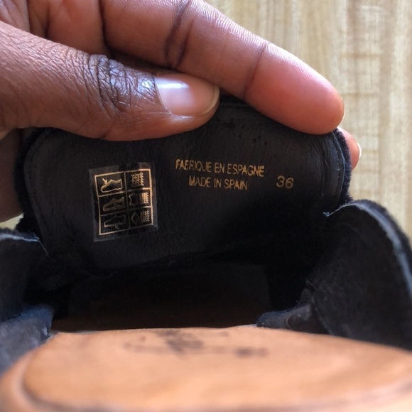 Free People Black Velvet Mules Size 36 - Picture 4 of 5